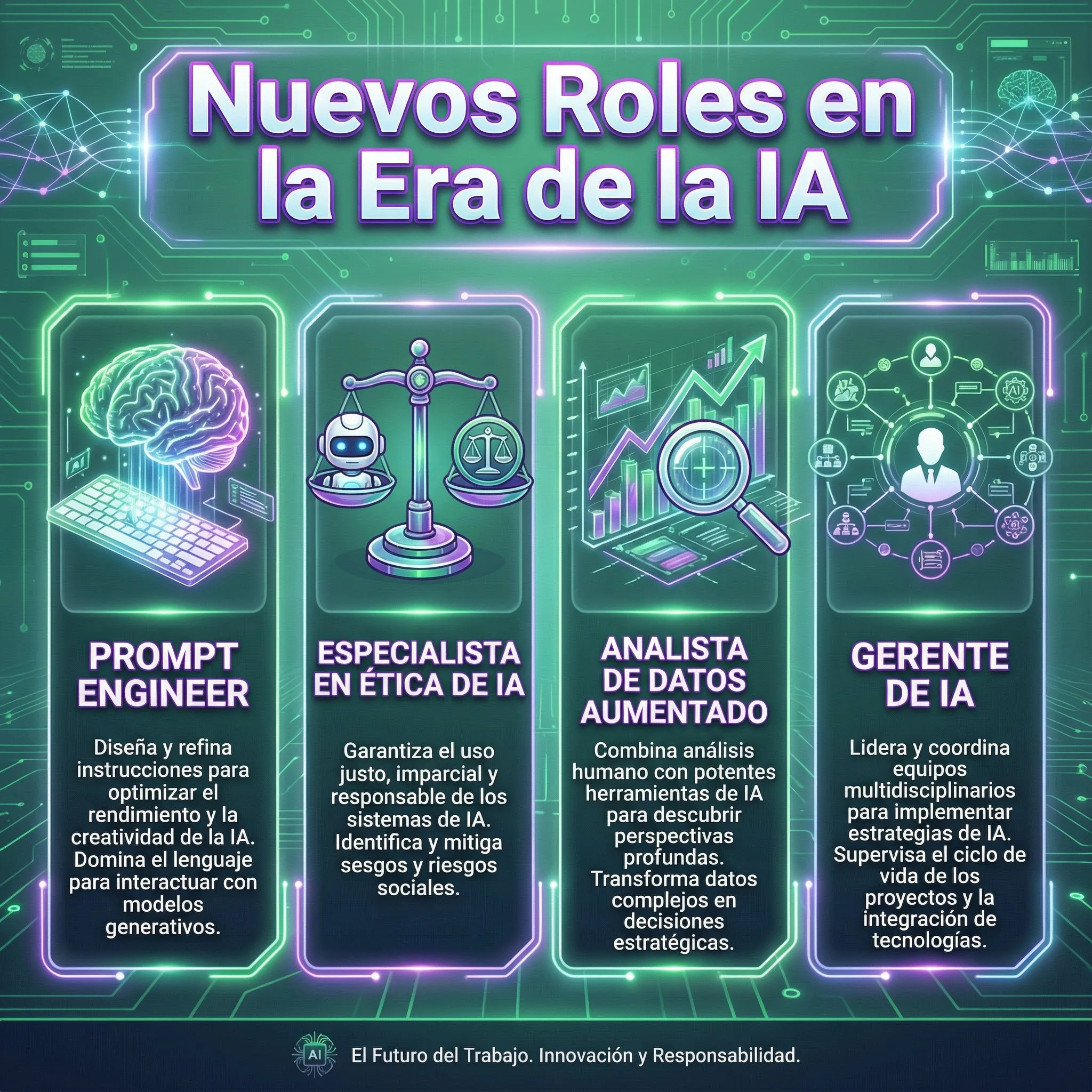 Infografía: Nuevos Roles en la Era de la IA