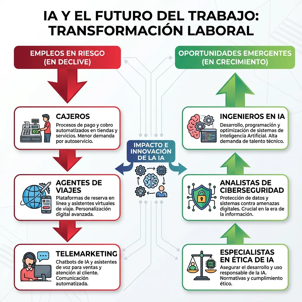 Infografía: IA y el futuro del trabajo