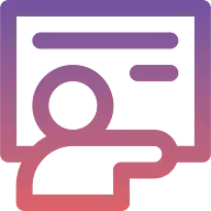 Icono que representa servicios de atención al cliente en un entorno digital.