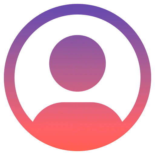 Diseño gráfico con un degradado de colores vibrantes que representa servicios digitales en una interfaz de escritorio.